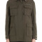 Valentino Garavani Cotton Field Jacket (Rockstud Untitled) Green