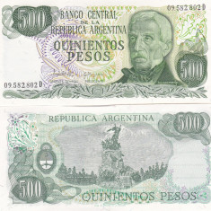 Argentina 500 Pesos 1977-82 UNC