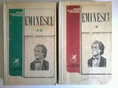 M. Eminescu - Poezii * Proza literara {2 volume} foto