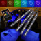 Kit Complet interior LED 4 x Benzi 12 SMD RGB cu telecomanda 22cm Senzor Vocal