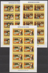 DB Guinea Arta Leonardo da Vinci Pictura 3 MS MNH nedantelate foto