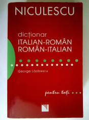 George Lazarescu - Dictionar italian-roman roman-italian pentru toti foto
