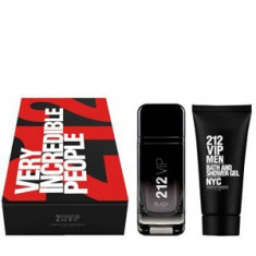 Carolina Herrera 212 VIP Black Set 100+100 pentru barbati foto