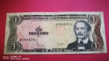 Republica DOMINICANA 1 Peso 1984 VF