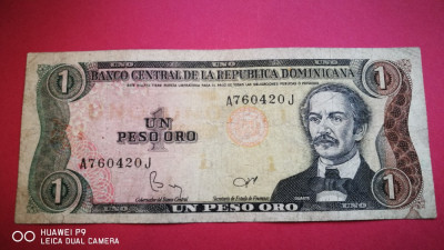 Republica DOMINICANA 1 Peso 1984 VF foto