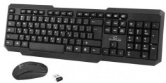 Kit Tastatura si Mouse Wireless Esperanza Memphis TK108 (Negru) foto