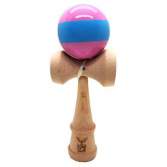 Kendama Ball Originala Stripe Bleu Lemn Fag Lila foto