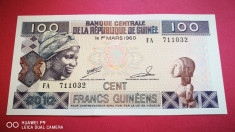 GUINEEA 100 Francs 1960 UNC foto