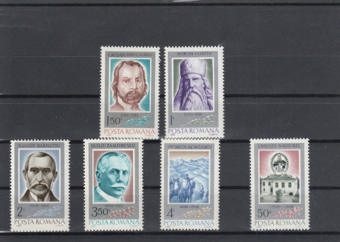 ROMANIA 1984 LP 1094 ANIVERSARI COMEMORARI SERIE MNH