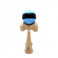 Kendama Ball Originala Stripe Negru Lemn Fag Bleu foto