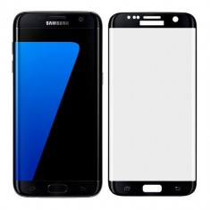 Folie Sticla Curbata Samsung Galaxy S7 Edge Flippy Full Face Negru foto