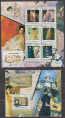 DB Mozambic Pictura Gustav Klimt MS + SS MNH foto