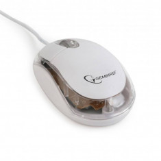 Mouse Gembird MUS-U-01-WT Alb / Transparent foto