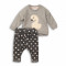 Set hanorac cu imprimeu si pantaloni jogging Minoti