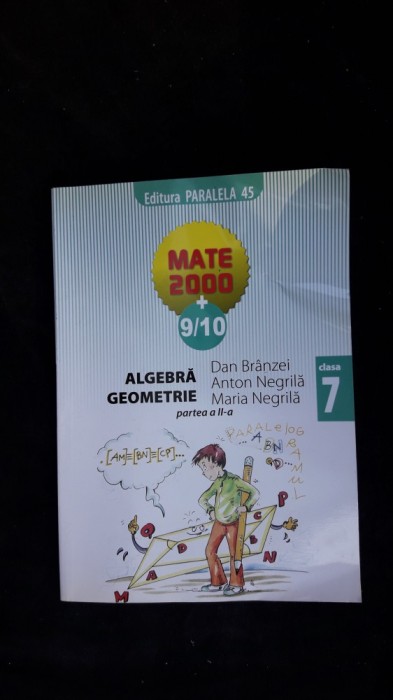 ALGEBRA GEOMETRIE CLASA A VII A PARTEA A II A - NEGRILA BRANZEI