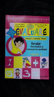 TESTE MATEMATICA SI CUNOASTEREA MEDIULUI CLASA A I A - EVALUARE foto