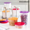 Set de Caserole Stivuibile cu Suport Rotativ InnovaGoods (49 piese)