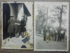 Lot 2 fotografii ofiteri cu rude// perioada WWII, Necirculata, Fotografie