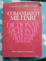 Comandanti militari-Dictionar-Z.Cazanisteanu-Zodian-A.Pandea-Ed.Stiintifica1983 foto