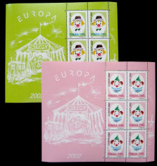 Europa Circul, serie in blocuri neuzate, MNH, L.P. 1584a, 2002 foto