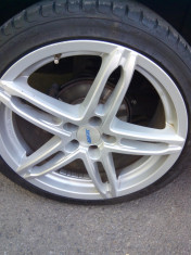 jante aliaj 18 inch 5x100 plus cauciucuri noi vara, (205/40/R18). foto