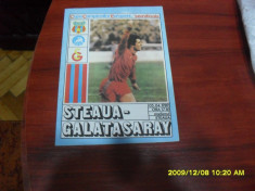 program Steaua - Galatasaray Istanbul foto