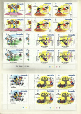 Disney MNH - diverse tari - blocuri de 4 - in total 376 timbre foto