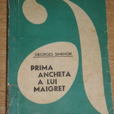 myh 535s - PRIMA ANCHETA A LUI MAIGRET - GEORGES SIMENON - ED 1966