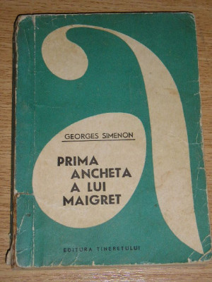 myh 535s - PRIMA ANCHETA A LUI MAIGRET - GEORGES SIMENON - ED 1966 foto