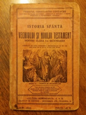 Istoria sfanta a Vechiului si Noului Testament - Manual 1930 / R6P1F foto