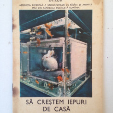 Sa crestem iepuri de casa/Ed. Avirom/ghid practic/1974