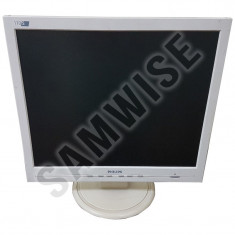 Monitor LCD PHILIPS 17&amp;#039;&amp;#039; 170S Alb, 8ms, 1280 x 1024, VGA, Cabluri incluse foto