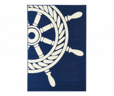 Covor Wheel Navy 133x190 foto