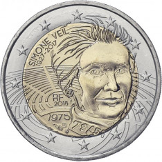 NOU - Franta moneda 2 euro 2018 - Simone Veil - UNC foto