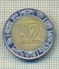 11209 MONEDA - MEXIC - 2 PESOS -ANUL 2015 -STAREA CARE SE VEDE