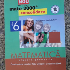 MATEMATICA ALGEBRA GEOMETRIE CLASA A VI A PARTEA II -NEGRILA