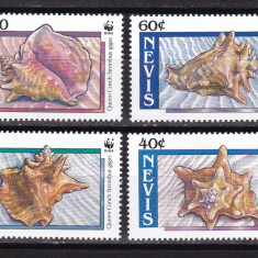 Nevis 1990 fauna marina MI 523-526 MNH w53