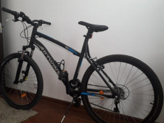 Bicicleta MTB ROCKRIDER 340 26&amp;quot; NEGRU B&amp;#039;TWIN foto