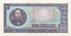 ROMANIA 100 lei 1966 UNC foto