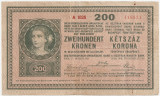 AUSTRIA UNGARIA 200 KRONEN KORONA 1918 VF