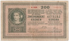 AUSTRIA UNGARIA 200 KRONEN KORONA 1918 VF