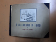 Bucure?tii in 1869, Preziosi, Bucure?ti 1939, 14 plus 1 plan?e 052 foto