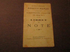 libret personal an 1914 elev evreu la scoala primara ronneti roman a8 foto