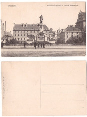 Polonia, Varsovia 1916(aprox.) - Monument, ilustrata necirculata foto