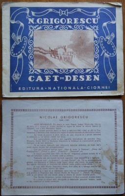 Caiet de desen interbelic , Nicolae Grigorescu foto