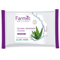 Natural Servetele demachiante cu aloe vera Femei 20 buc foto