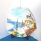 Splendida farfurie de perete UNICAT, gresie pictata manual sub smalt - Montelupo