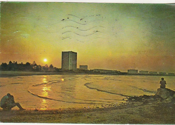 bnk cp Apus de soare la Mamaia - Vedere - circulata