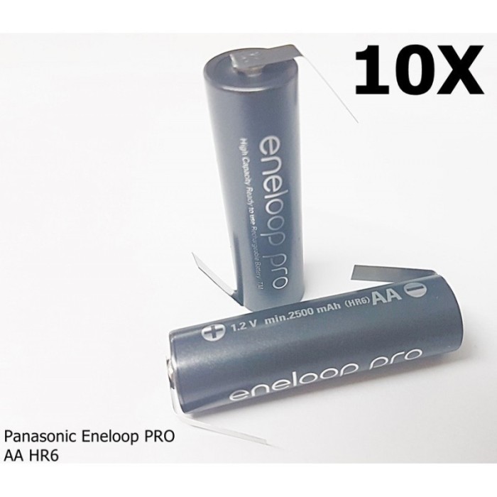 Eneloop PRO AA HR6 Reincarcabile cu Urechi de lipi Set 10 Bucăți, Tip Urechi de lipire in Z Eneloop PRO AA HR6 Reincarcabile cu Urechi de lipi Set 10 Bucăți, Tip Urechi de lipire in Z