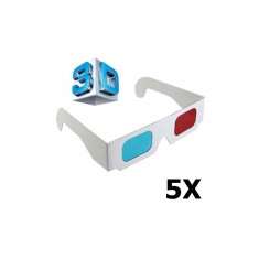 3D Red-Cyan Ochelari 3D din Carton Set 5 Buca?i foto